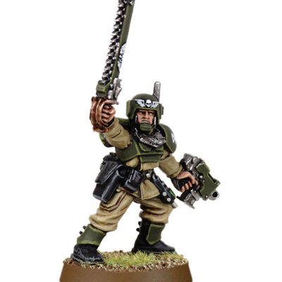Cadian Officer with Chainsword 1