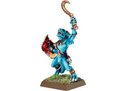 Skink Chief with Scythe and Shield