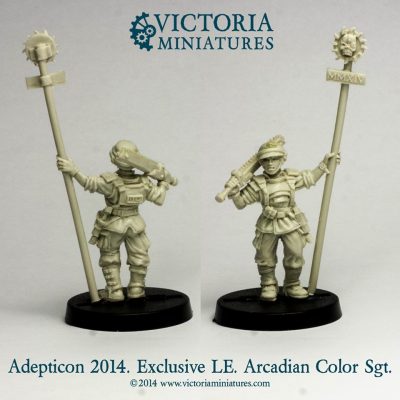 Victoria Miniatures Adepticon Exclusive 2014 Arcadian Color Sergeant
