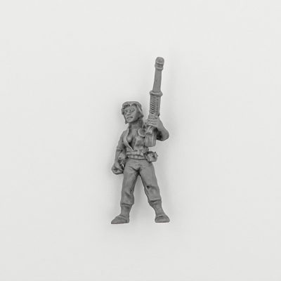 Imperial Guard with Las Gun / Female Trooper Bush 1988